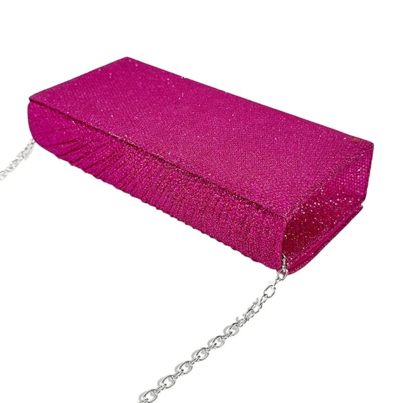 Clutch Purse Evening Bag Women Prom Sparkling Handbag With Detachable Chain