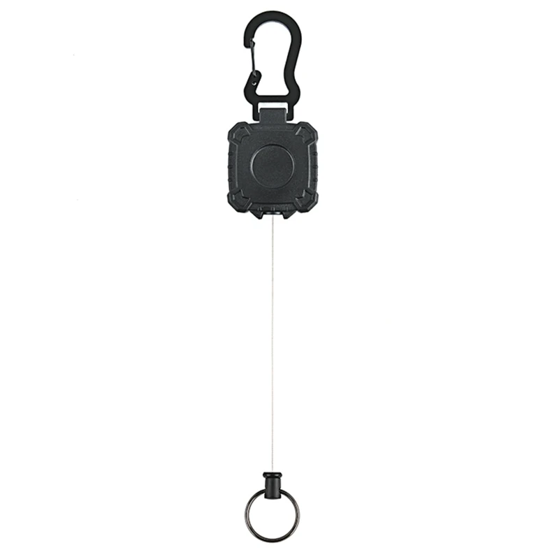 Retractable Keyring, Badge Reel for Key Chain Thickened Wire Screwed Fastened Clip for Keys, ID Card Holders, Badge Hold