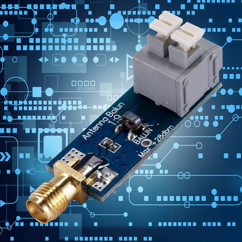 1:9 HF Antenna Balun One Nine: Tiny Low-Cost 1:9 Balun Frequency Band, Long Wire HF Antenna RTL-SDR 160M-6M New