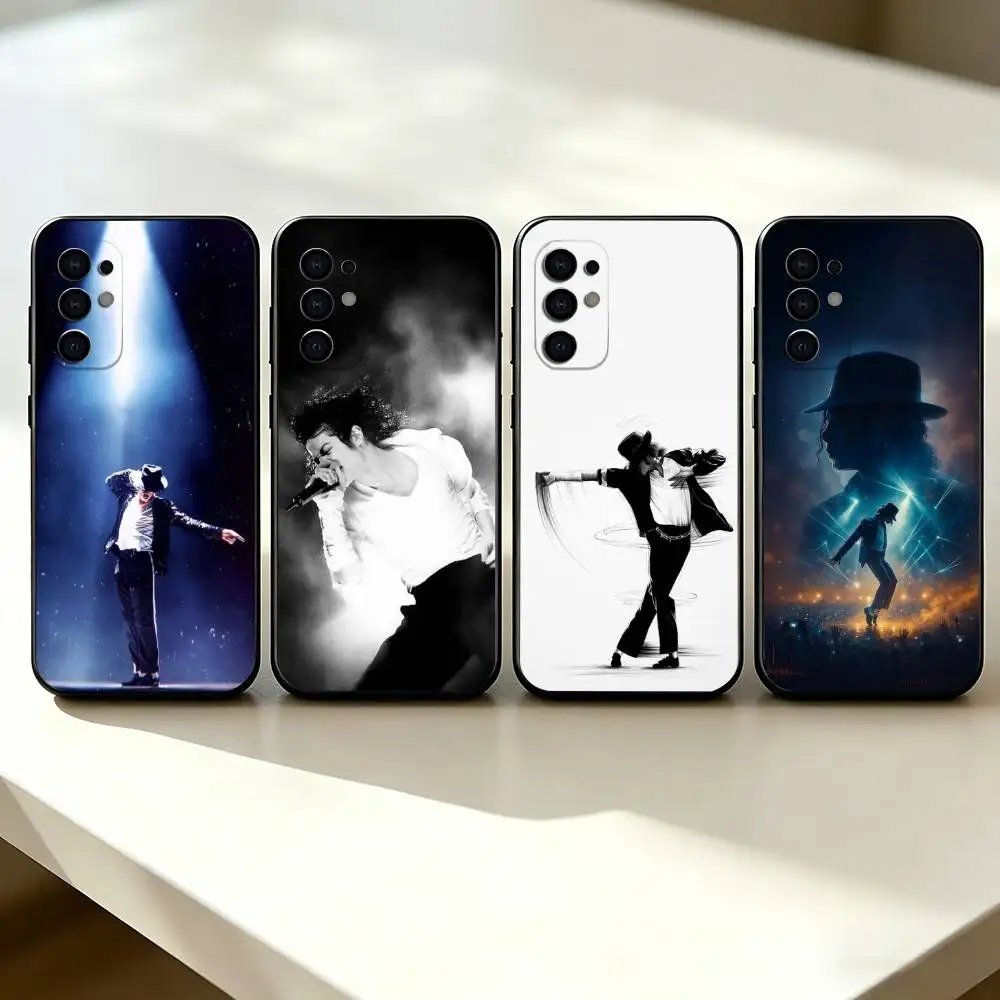 King of Pop M-Michael J-Jackson Phone Case For Samsung S25,S24,S21,S22,S23,S30,Ultra,S20,Plus,Fe,Lite,Note,10,Black Cover