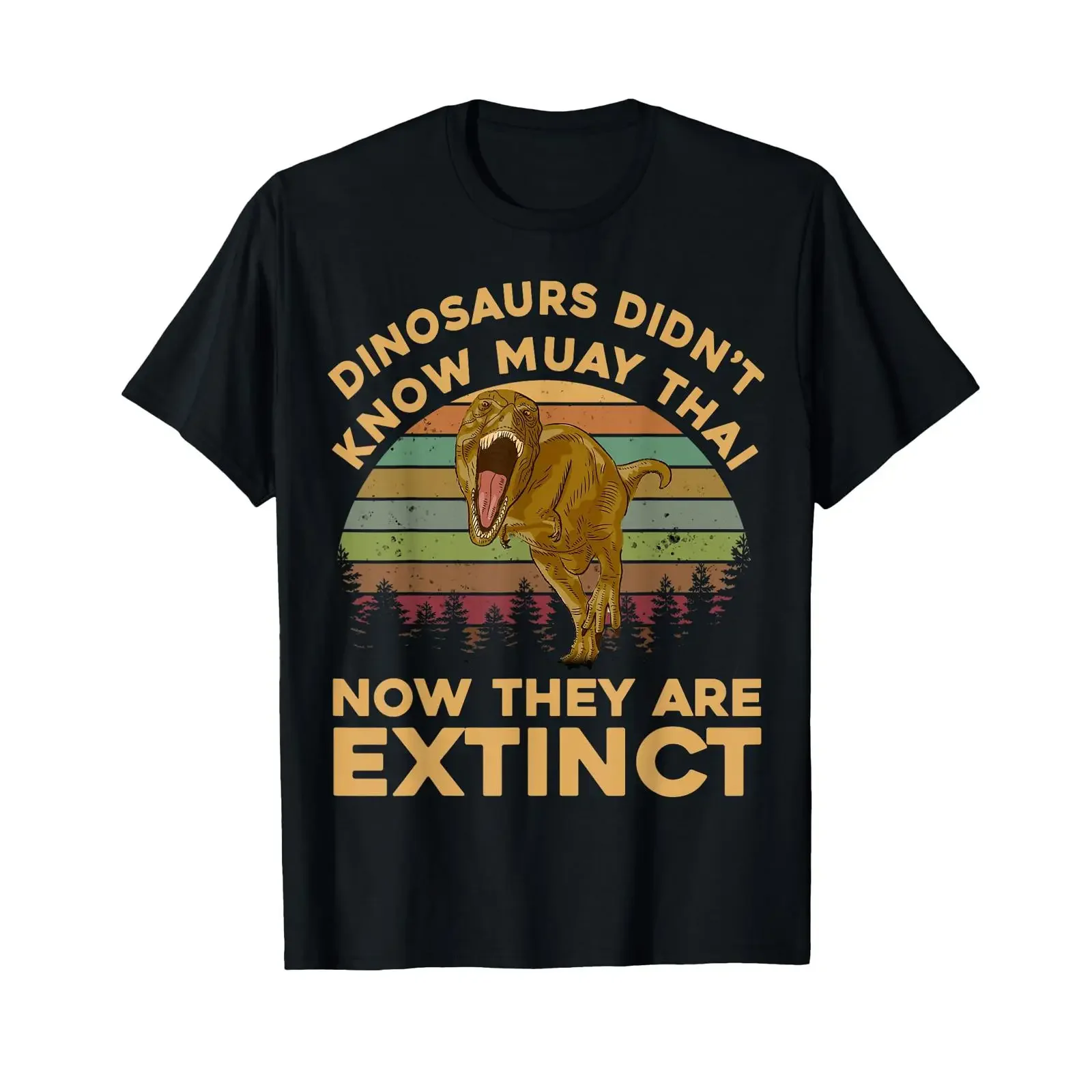 T Rex Dinosaurs Didn't Know Muay Thai Now They're Extinct Shirt vintage Washed Comfortable designer clothes Versatile fashion