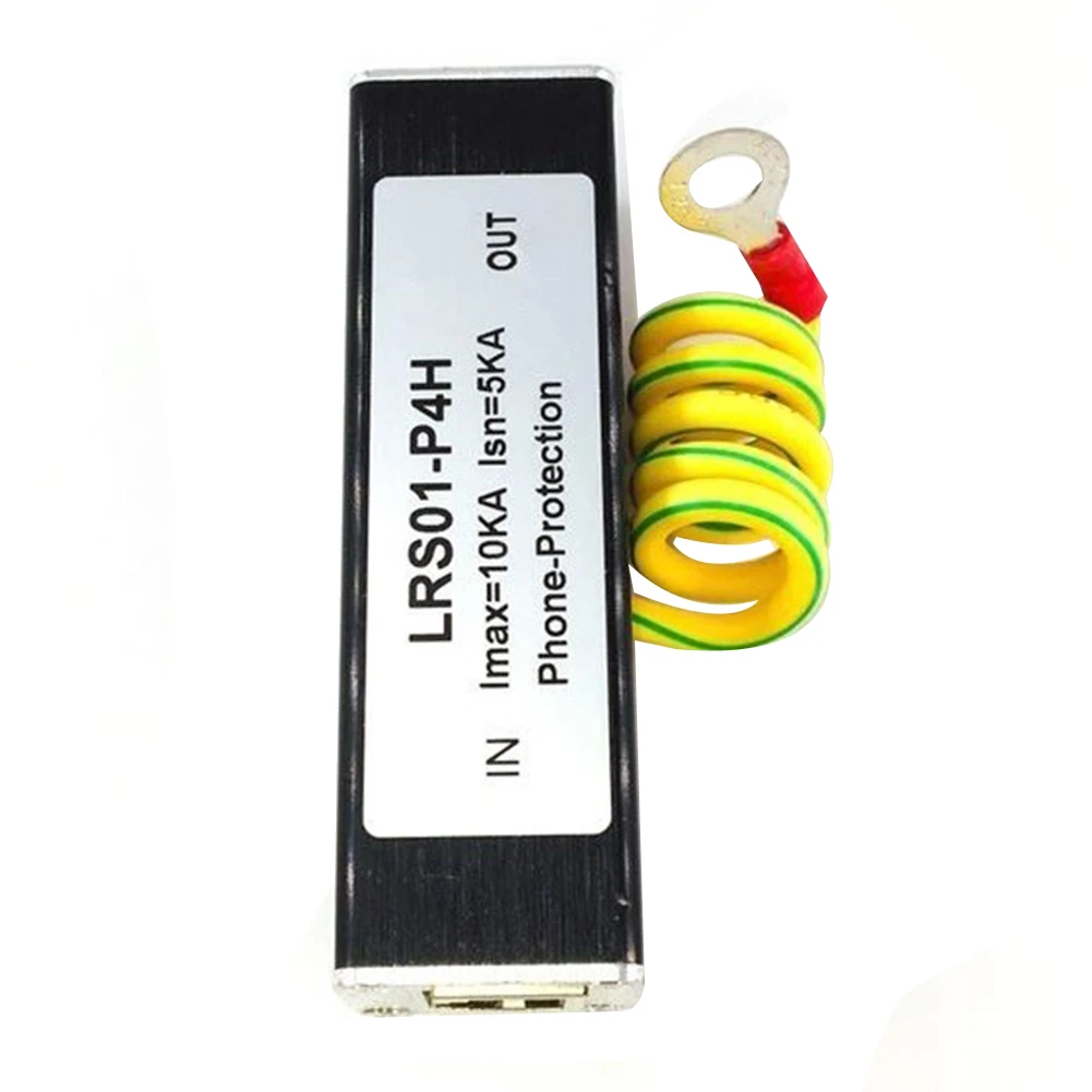Protector contra sobretensiones telefónico para fax, pararrayos de trueno RJ11 Kl01-P4H negro RJ11 ADSL
