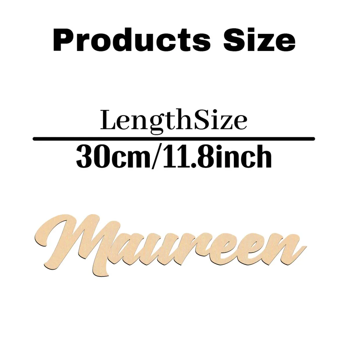 1pc Funny maureen Custom Name Laser-Cut Sign Wooden Plaque Wood Material Traditional Style Tabletop Decorative Plaque for home