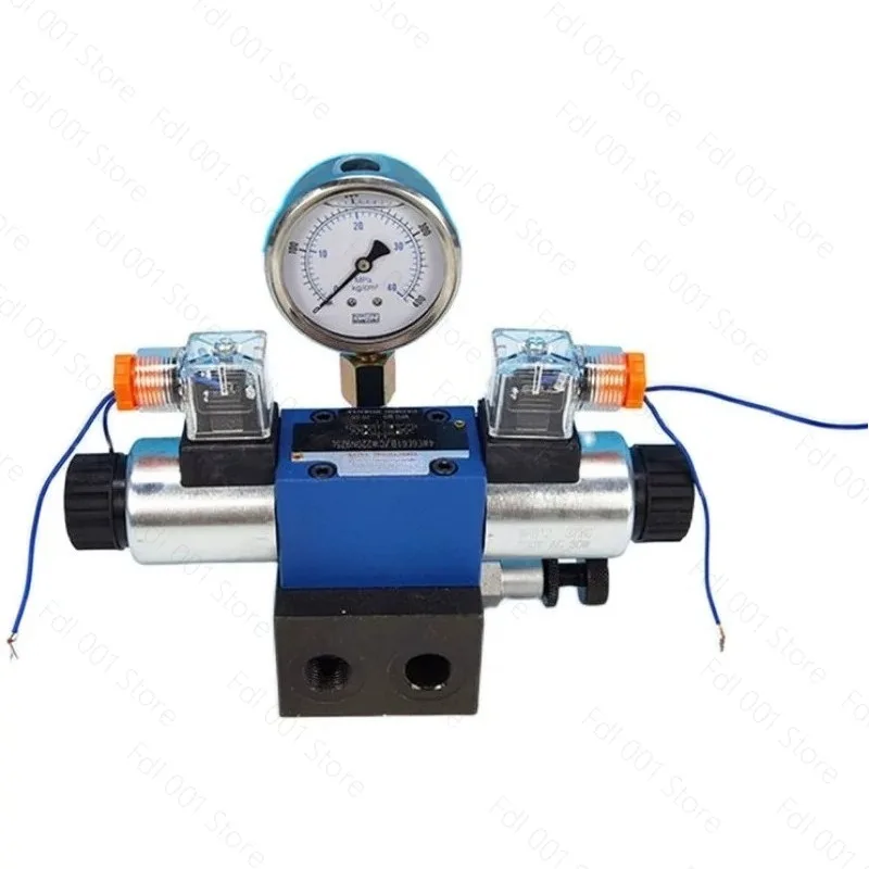 Hydraulic Cylinder Bidirectional Solenoid Valve, Overflow Pressure Relief Valve 12V 24V 220V Electric Directional Control Valve