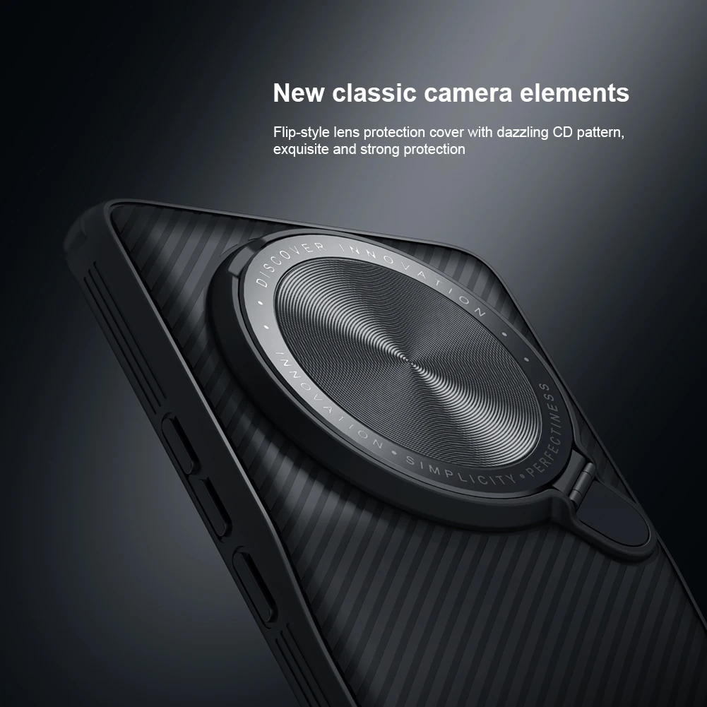 NILLKIN for Xiaomi Mi 13 Ultra 5G case Lens TPU soft Frame Matte Camera Protection stand Back cover for Mi13Ultra