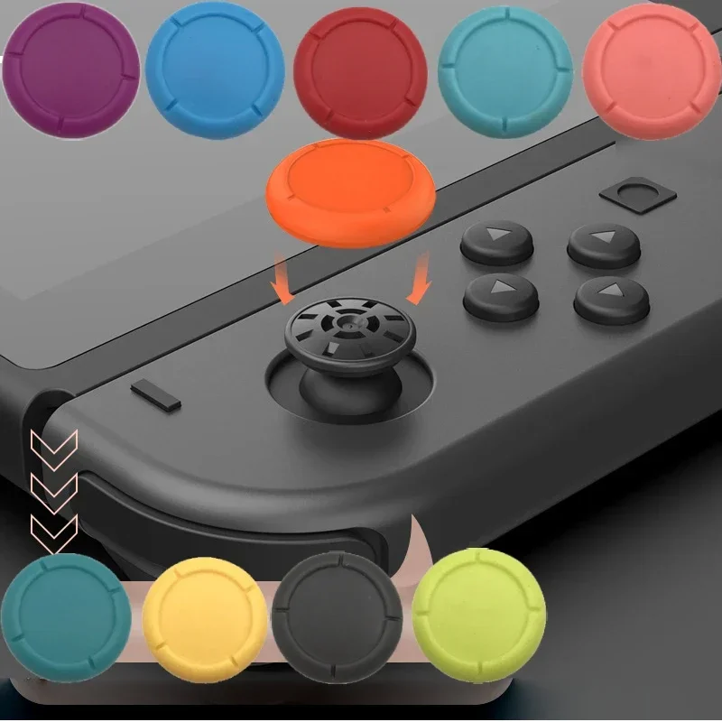 Original NS Switch Rocker Cap Replacement Repair Silicone Protect Sleeve Handle Controller Thumbstick Cover for Nintendo Switch