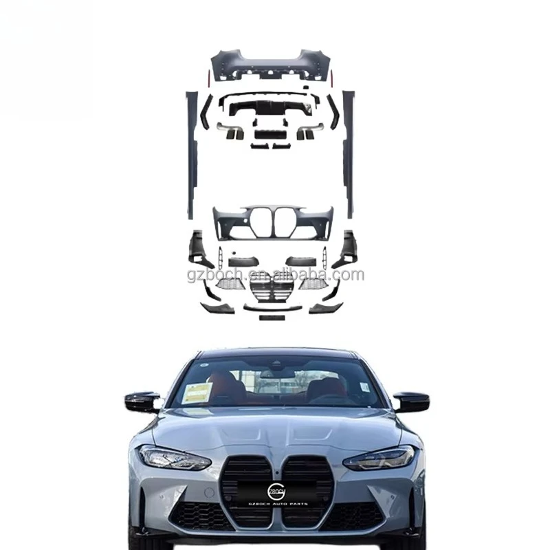 

M4 Car Body Kit for 4 Series G22 2020 Upgrade M4 G22 2023 Rear Car Bumpers Side Skirt Car Grille