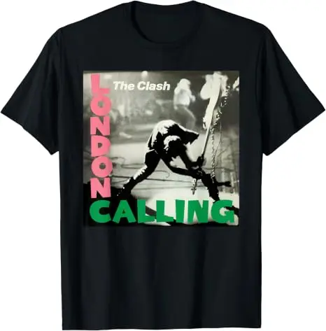 The Clash L'Appel De Londres Retro London Sounds Herren-Grafik-T-Shirt, weiche Baumwolle, Y2k Vintage Rock Streetwear Kleidung, Musik-T-Shirts – Detail 9