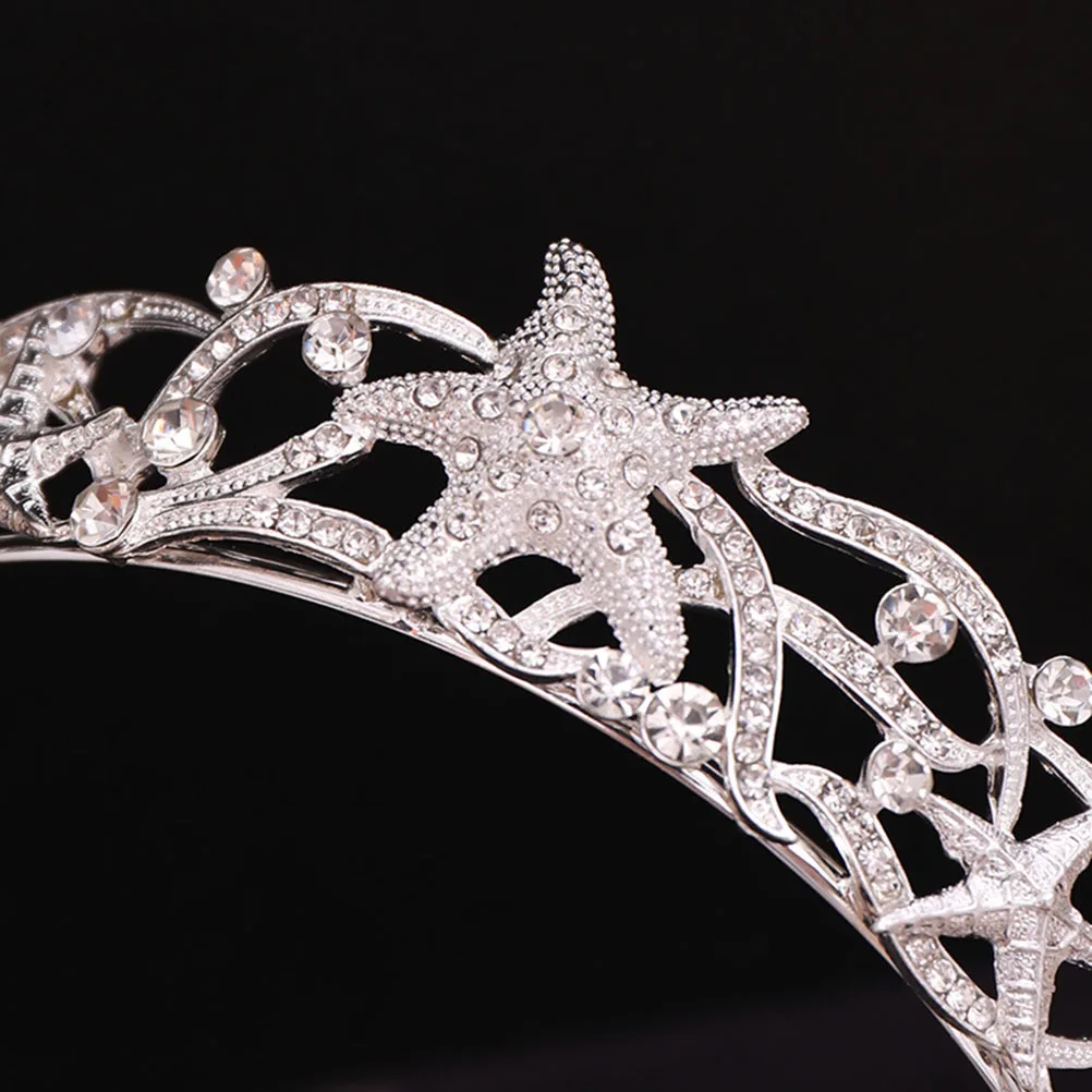 

Bridal Headband Sea Hair For Bridal Star Hair Band Fashion Crown Wedding Accessories Premium Material Long Wear