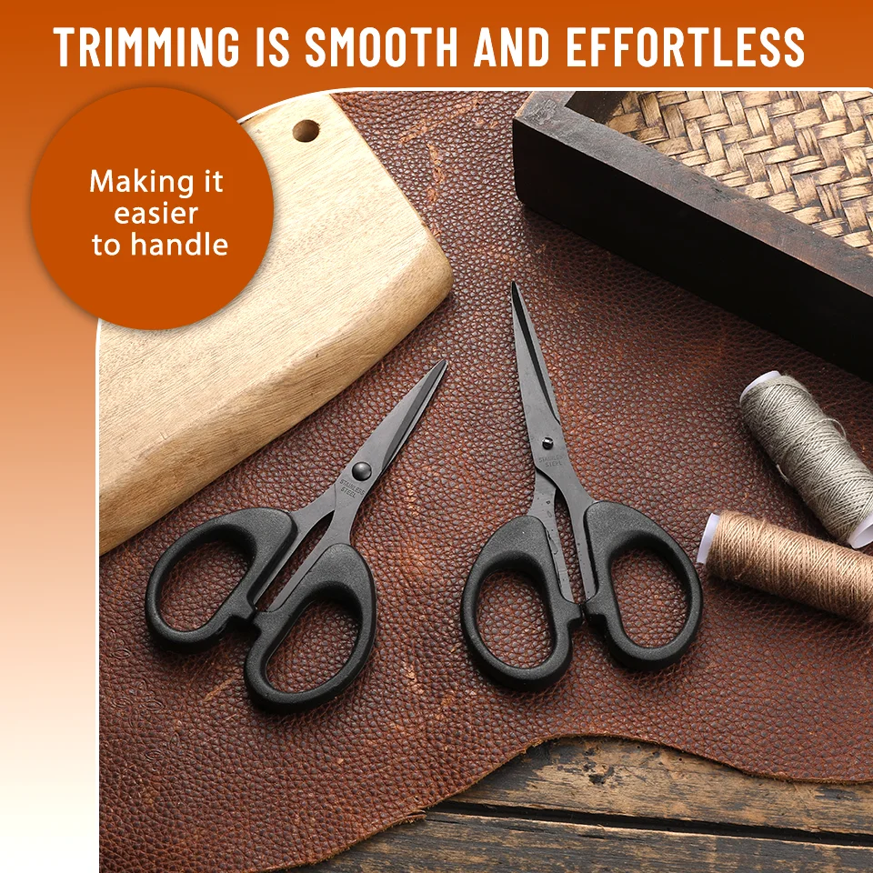 IMAZY مقص شفرة سوداء عالية الجودة حاد صغير مكتب قطع الورق القرطاسية للطلاب الحرف اليدوية اللوازم المدرسية #6