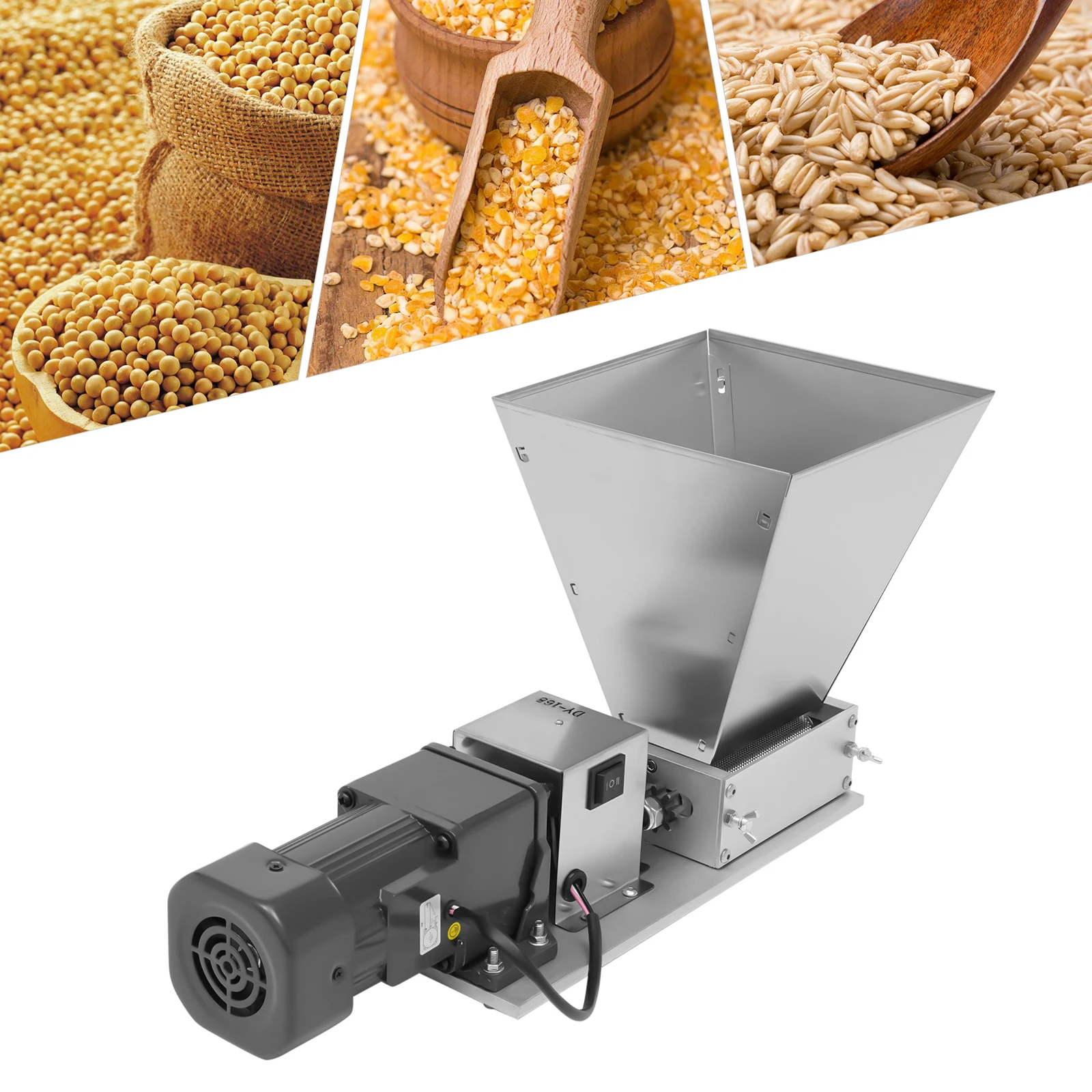 

Pellet Mill 60W Electric Grain Grinder Mill Electric Animal Feed Pellet Machine Wet/Dry Cereals Grinder for Rice Corn Wheat