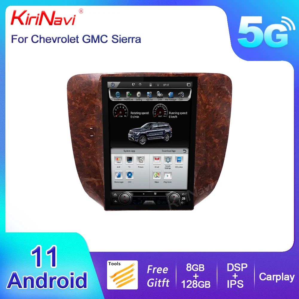 

KiriNavi 12.1" Android 9.0 Car Radio For Chevrolet Silverado Suburban Avalanche GMC Sierra Yukon Car Dvd Player Stereo Auto GPS