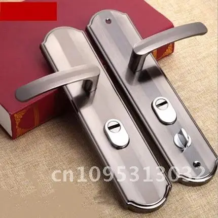 Handle Alloy Door Aluminium Universal Security Door Handle Household Lock Lock Panel Handle Hardware Pair Door Thickened