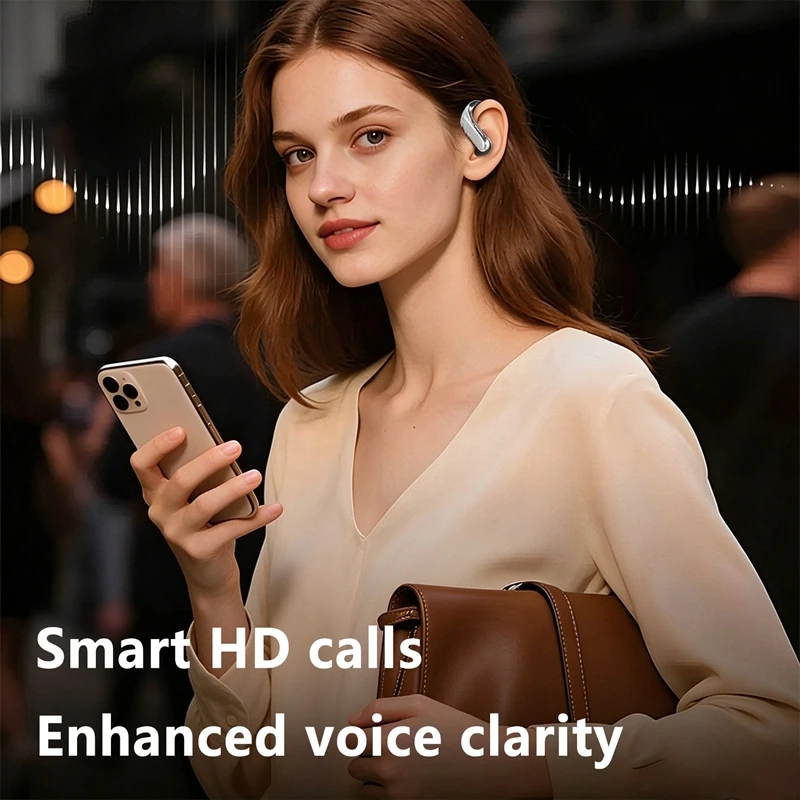Bluetooth Earphones Wireless Over-Ear Air Bone Conduction Sports Running 2026 New Mini Briefcase Ear-hook headphones