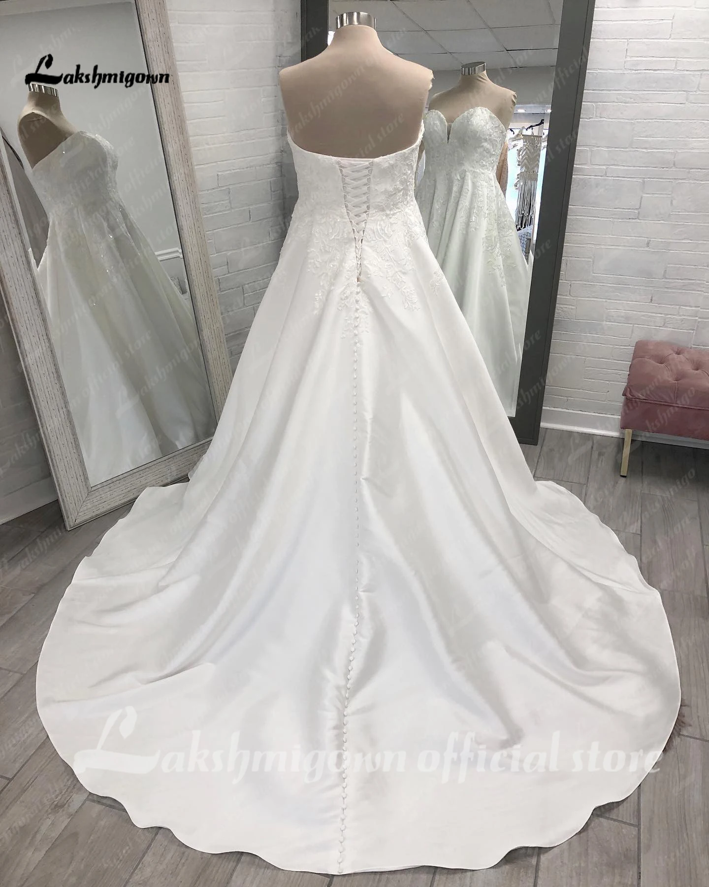 Elegante plus size vestido de casamento 2023 renda apliques cetim vestido de casamento vestidos de fiesta baratos con envio gratis