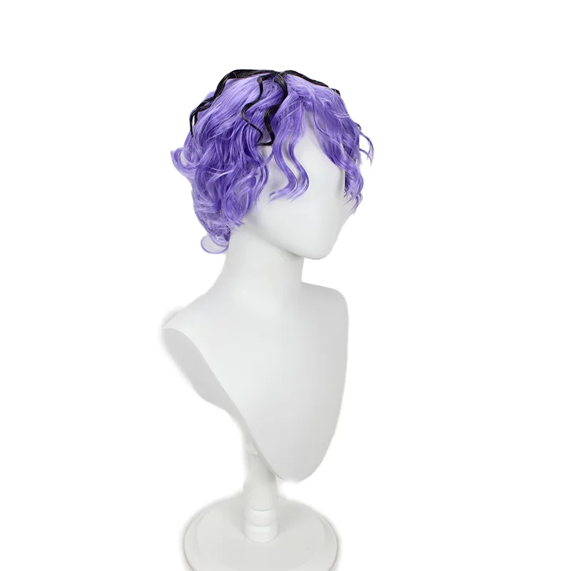 JP Game IB Garry Cosplay Costume Headwear Prop Wig Purple Short Hair