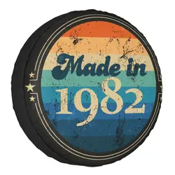 Made In 1982 Spare Tire Cover for Suzuki Mitsubish 40th Birthday SUV RV Car Wheel Protectors Accessories 14