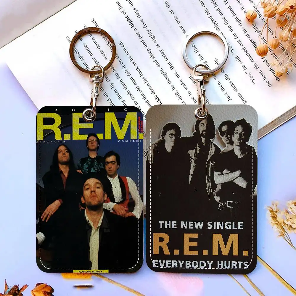 الكلاسيكية R-REM الفرقة 1 قطعة INS الإبداعية الكرتون طالب الحرم الجامعي حامل بطاقة لبطاقة وجبة ، بطاقة الحافلة ، بطاقة العمل ، الخ