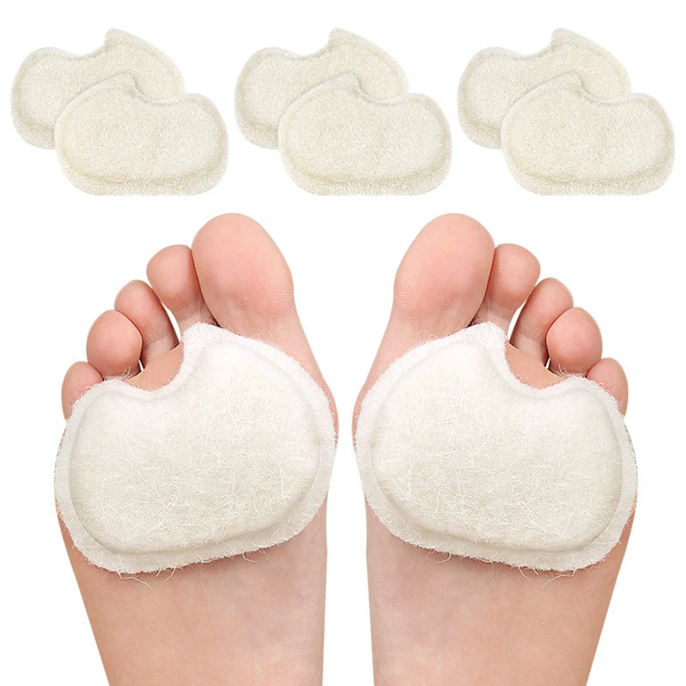 

2pcs 1 Pair Professional Forefoot Pads Felt Metatarsal Cushions For Shoe Pressure Relief Replaceable Foot Pads Daily Use Foot