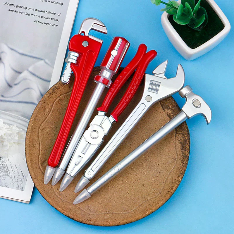 Ball Pens Simulation Hardware Tools Vise Screwdriver Pliers Hammer Toy Modelling Ballpoint Pen Student Learning Prizes Gift