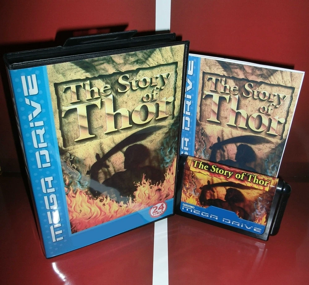 

New Arrival The Story of Thor 16bit MD Game Card With Retail Box & Manual Book For Sega Mega Drive/ Genesis