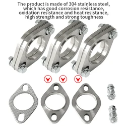 Car Exhaust Pipe Modification Stainless Steel 304 Thickened High Temperature Resistant Material Universal Welding Type Flange
