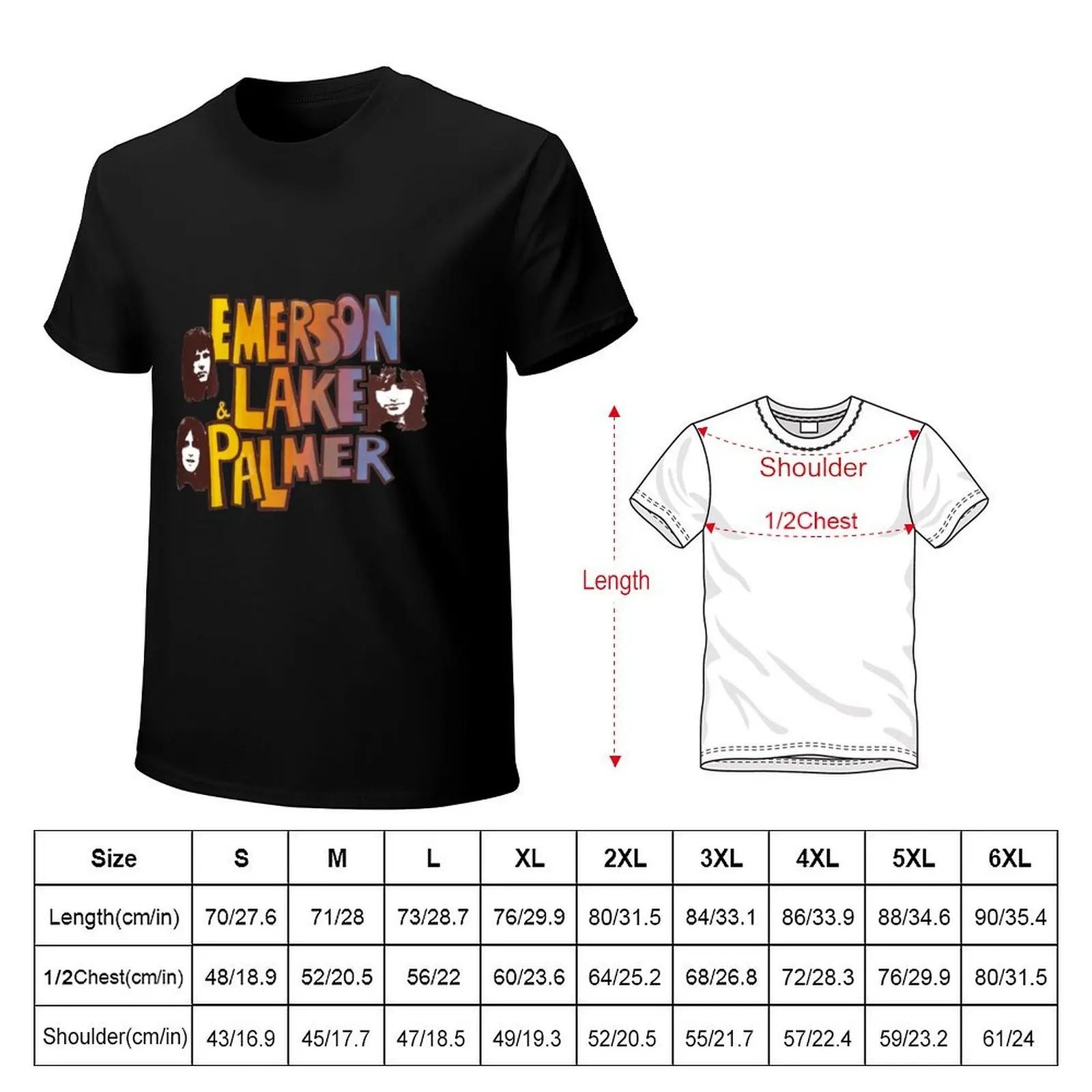 Emerson Lake and Palmer- ELP band T-Shirt vintage anime shirt cute clothes custom shirt man t shirt outfits for men