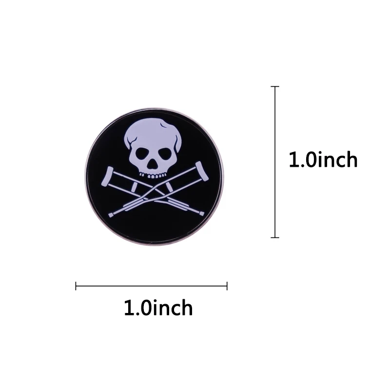 Jackass-Skull Button Anime Lapel Pins Backpack Jeans Enamel Brooch Pin Women Fashion Jewelry Gifts Cartoon Badges