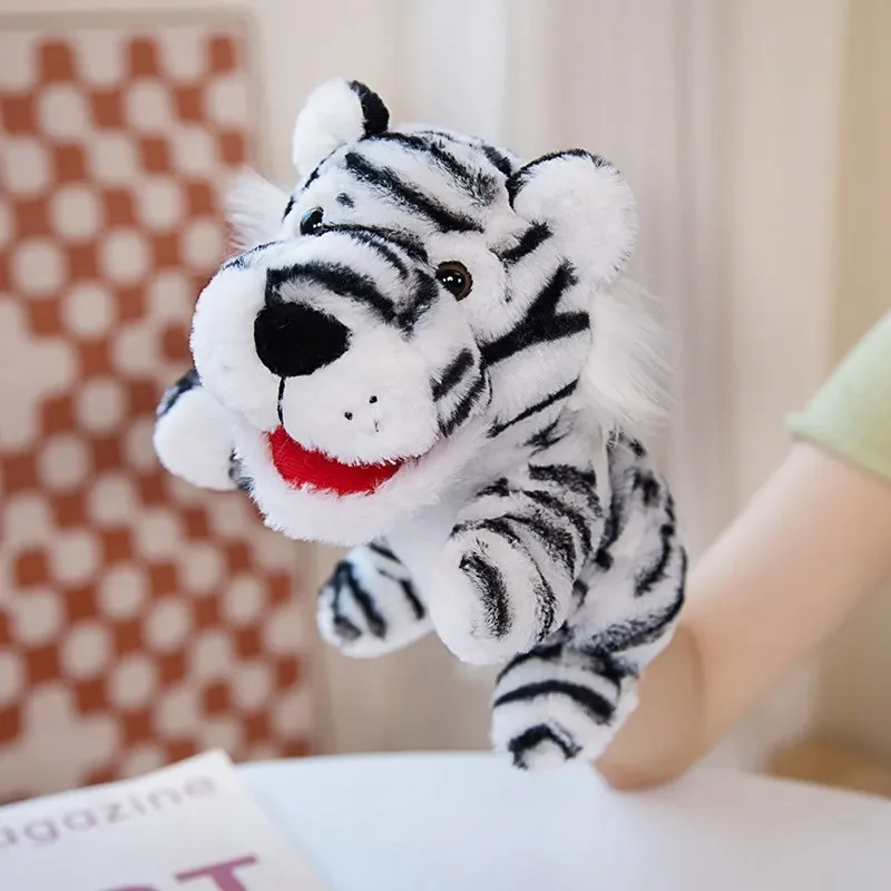 Gefüllte Plüschtiere Spielzeug Hand Finger Story Puppet Kawaii Puppen Pädagogisches Babyspielzeug Ente Lamm Kuh Hund Pferd Kinder Geschenk – Detail 6