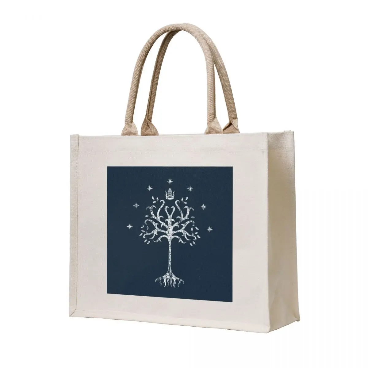

The White Tree Crest Tote Bag hand bags shoping bag Shopper cloth bag woman