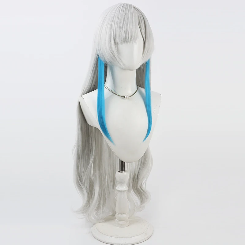 NIJISANJI Virtual YouTube Isekai Jocho Cosplay Wig Halloween Party Prop Synthetic Hair Heat Resistant Fiber + Wig Cap