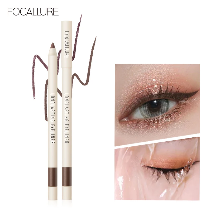 FOCALLURE Ultra-thin Black Liquid Eyeliner Waterproof Long-lasting Quick-dry Smooth Eye Liner Pencil Pen Tools Makeup Cosmetics