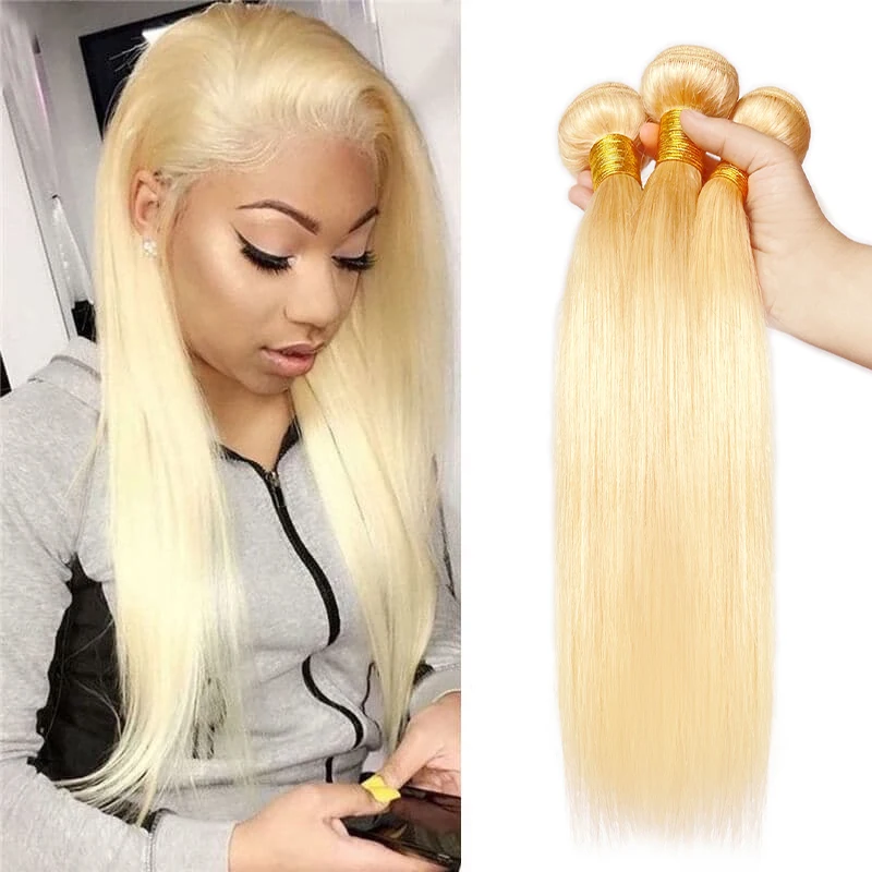 613# 12-30inch 10A Straight Human Hair Bundles Silky 1/2/3 Piece Brazilian Human Hair Extension Thick Hair Weaves Bundles