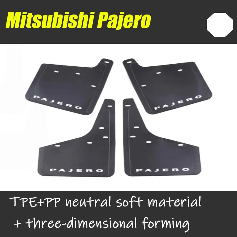 For Mitsubishi Pajero Mud flaps mudguards fenders Mud flap splash guard car accessories auto styline Front Rear 4 pcs 2007-2020