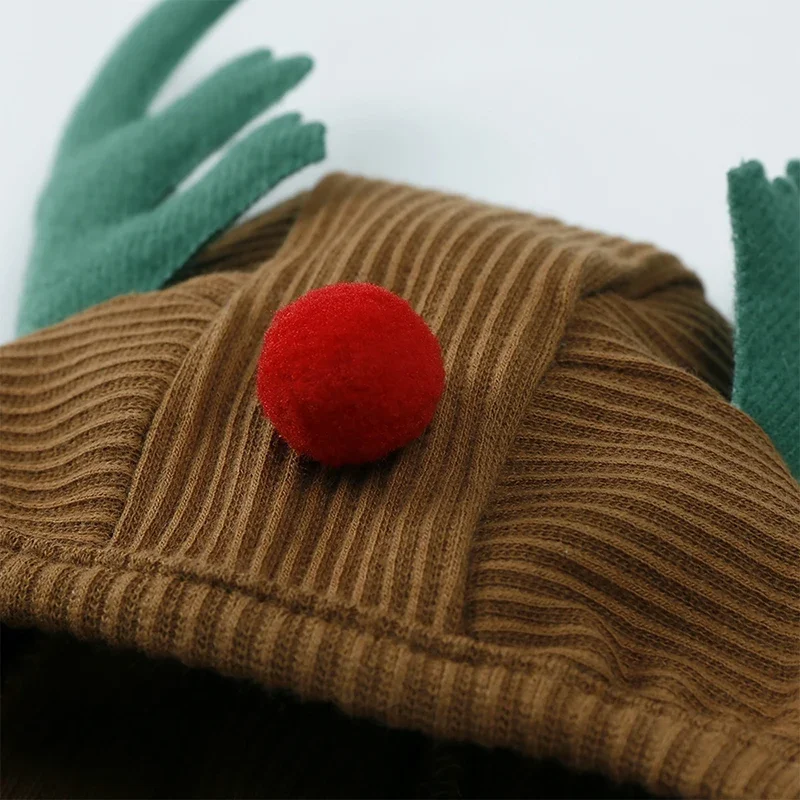 طفل عيد الميلاد طماق السراويل مع قبعة الوليد مخصص مضلع PP فستان أطفال مع سروال داخلي 3-24 متر صبي فتاة ارتداءها طفل السراويل عموما #5