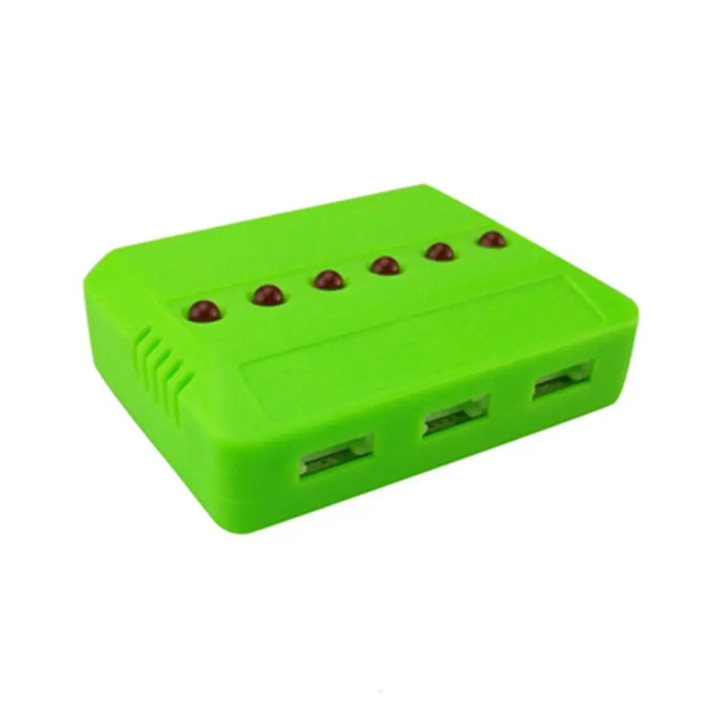 Mini 4 portas 5 portas 6 portas bateria lipo plástico 3 estilos carregador usb preto/verde rc ufo quadcopter peças de helicóptero
