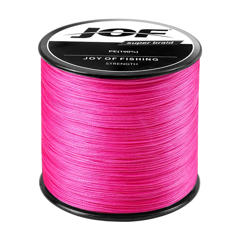 Jof geflochtene Angelschnur 4 Stränge 1000m 500m 300m Multi filament schnur Karpfen angeln 8-80lb Pe Angelschnur Seefischerei 4x Geflecht draht