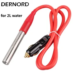 DERNORD 12V Immersion DC Cartridge Heater 24V 100w 200w Car/Camper with Water Proof Cable Portable Heating Element for Water