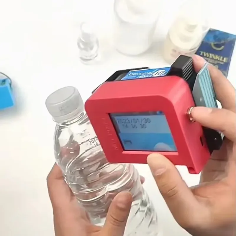 

Hot Sale Newest Mini Handheld Pocket Inkjet Printer For Plastic Bag Date Bar Code QR Code Portable Inkjet Printers Multi Languag