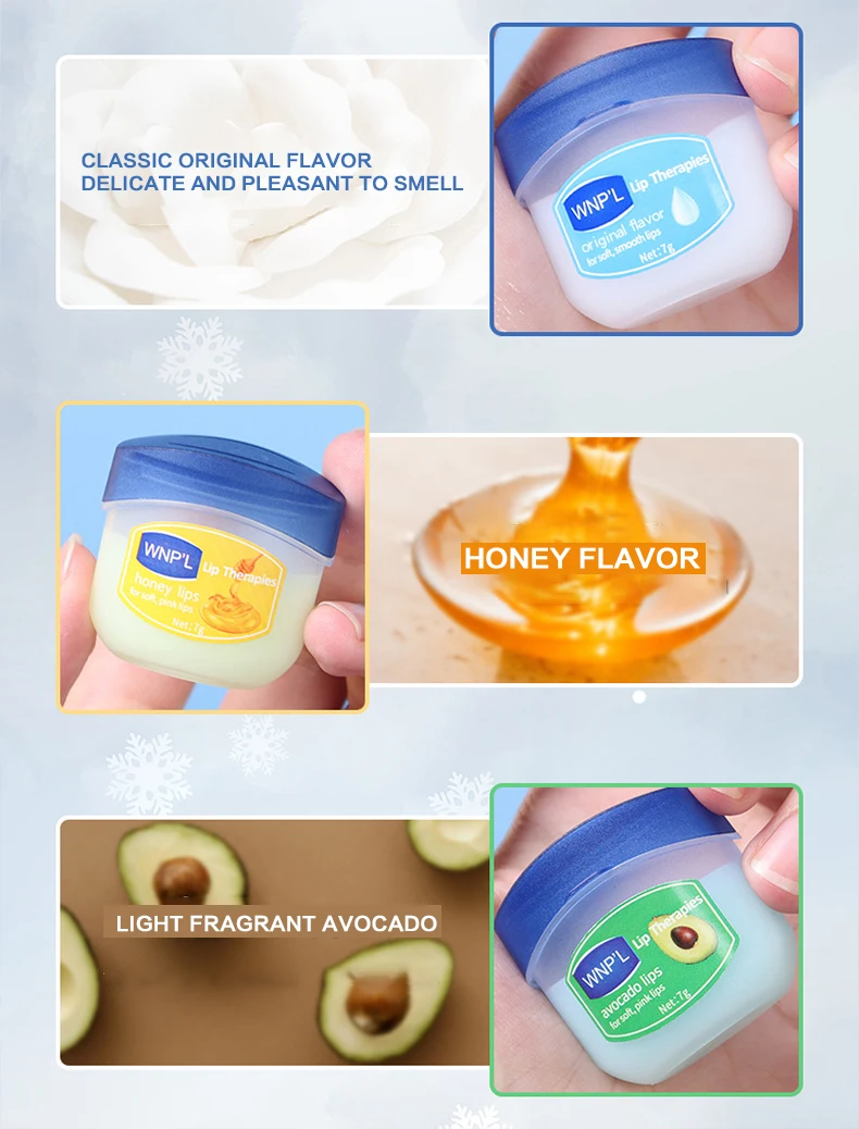4/6/8 stücke Feuchtigkeitsspendende Lip Balm Set Bleaching Feuchtigkeitsspendende Basis Natürliche Pflanzen Basis Feuchtigkeitsspendende Riss Lippen Pflege Gelee Feuchtigkeitscreme – Detail 6