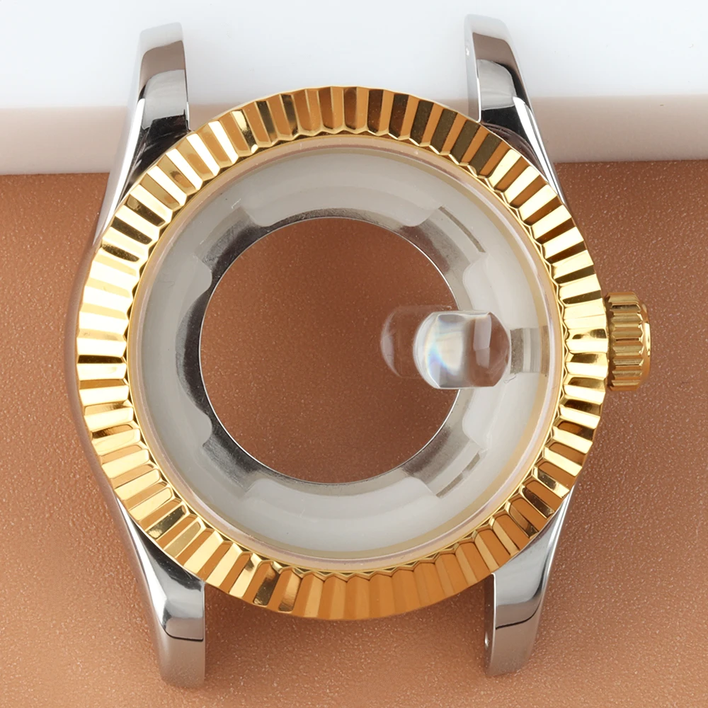

33mm Lady's Case Bracelet NH05 Sapphire glass Watch Case For Seiko NH05 NH06 Movement 25mm Dial Stainless Steel Jubilee Bracelet