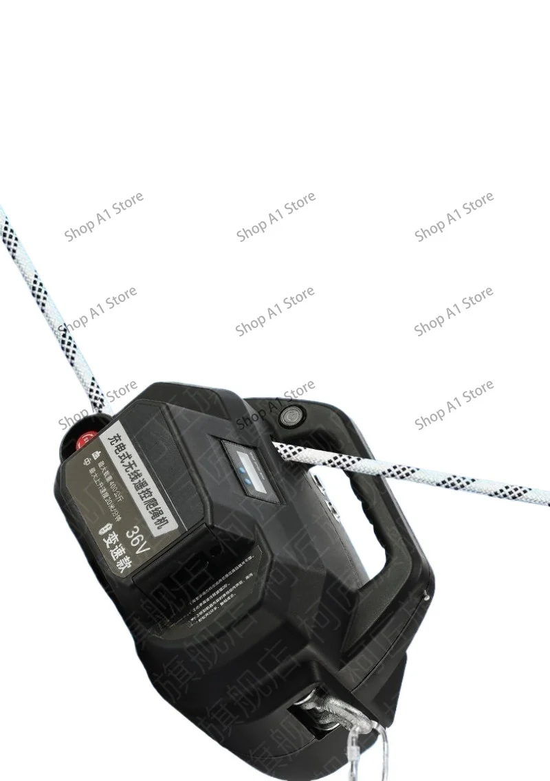 

Rechargeable rope climbing machine Air conditioner external elevator Portable remote control lifting hoist lithium battery crane