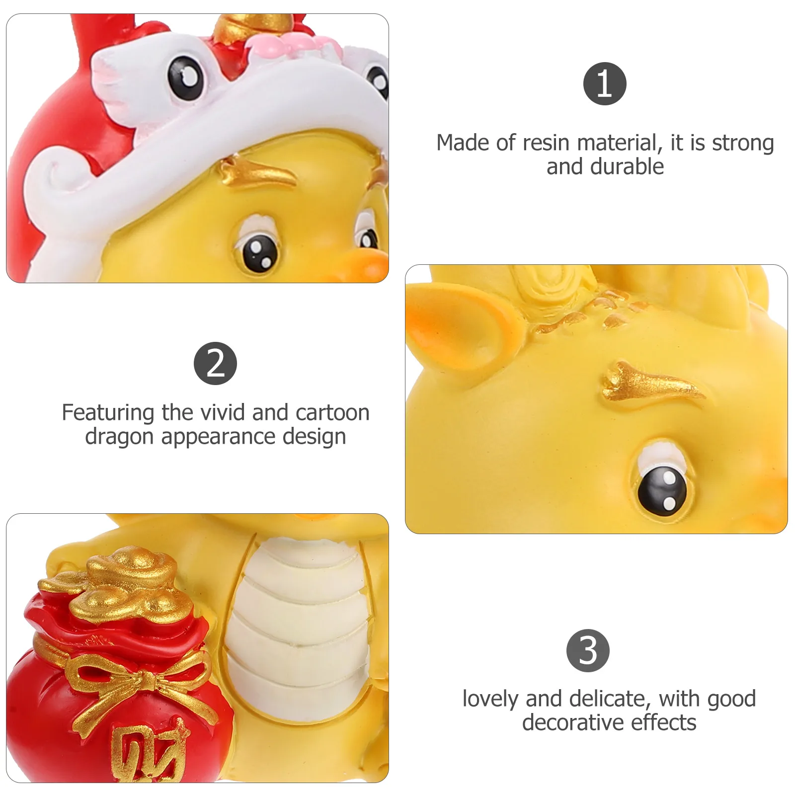 

4 шт., мини-фигурки драконов из смолы, креативные мультяшные статуи, декор для рабочего стола, домашние офисные миниатюрные украшения, маленькие поделки