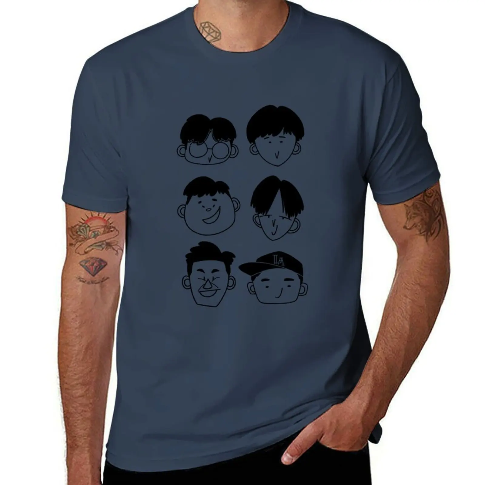 

2 Days and 1 Night Season 4 (Korean Variety Show) T-Shirt Breathable Gym Short Sleeve T-Shirt