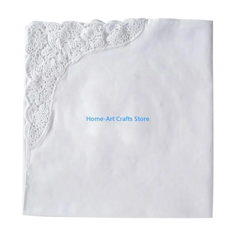 Y3NA Painting Cotton Cloth Handkerchief For Mixed Media Art White Fabric Suitable For Classroom And Studio Use