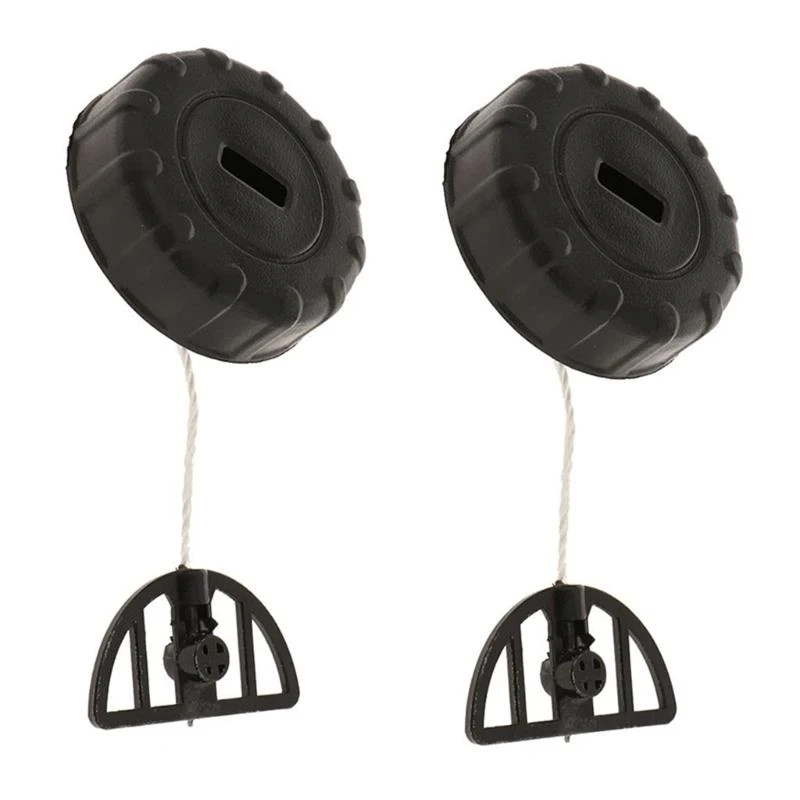 F92C Black Color Set Of 2 Chainsaw Fuels Tanks Caps Cover Suitable For MS180 MS170 MS018 MS017 Spare Parts Plastic Designing