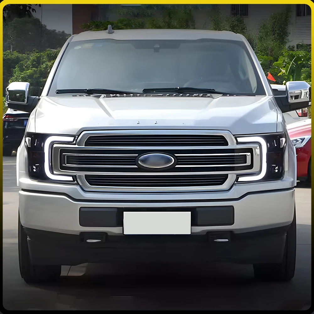 For Ford Raptor F150 2018-2019 LED Auto Upgrade New Style Headlights Assembly Projector Lens Car Tool Accessories Plug and Play