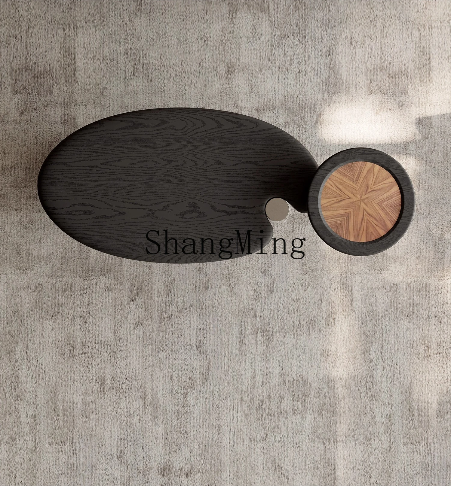 

ZYY home medieval oval coffee table living room home lighting luxury high-end coffee table