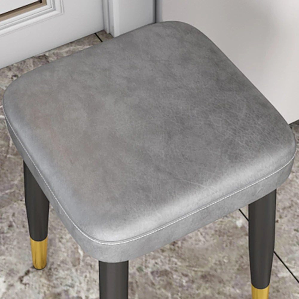 Dining Chair Living Room Leatherwear Latex Version Light Luxury Chair Dining Room Thickening Stable Leatherwear Square Stools image 6