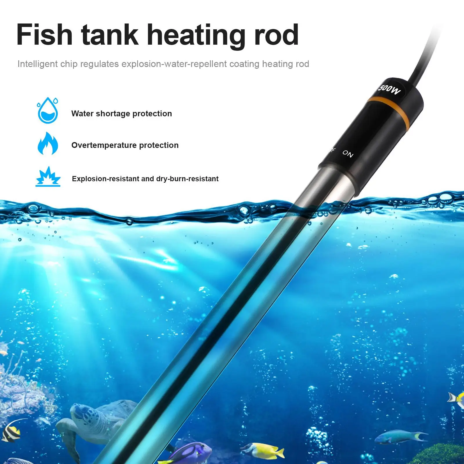 Fish Tank Heater Aquarium Tank Heater Submersible Aquarium Heater With Us Plug